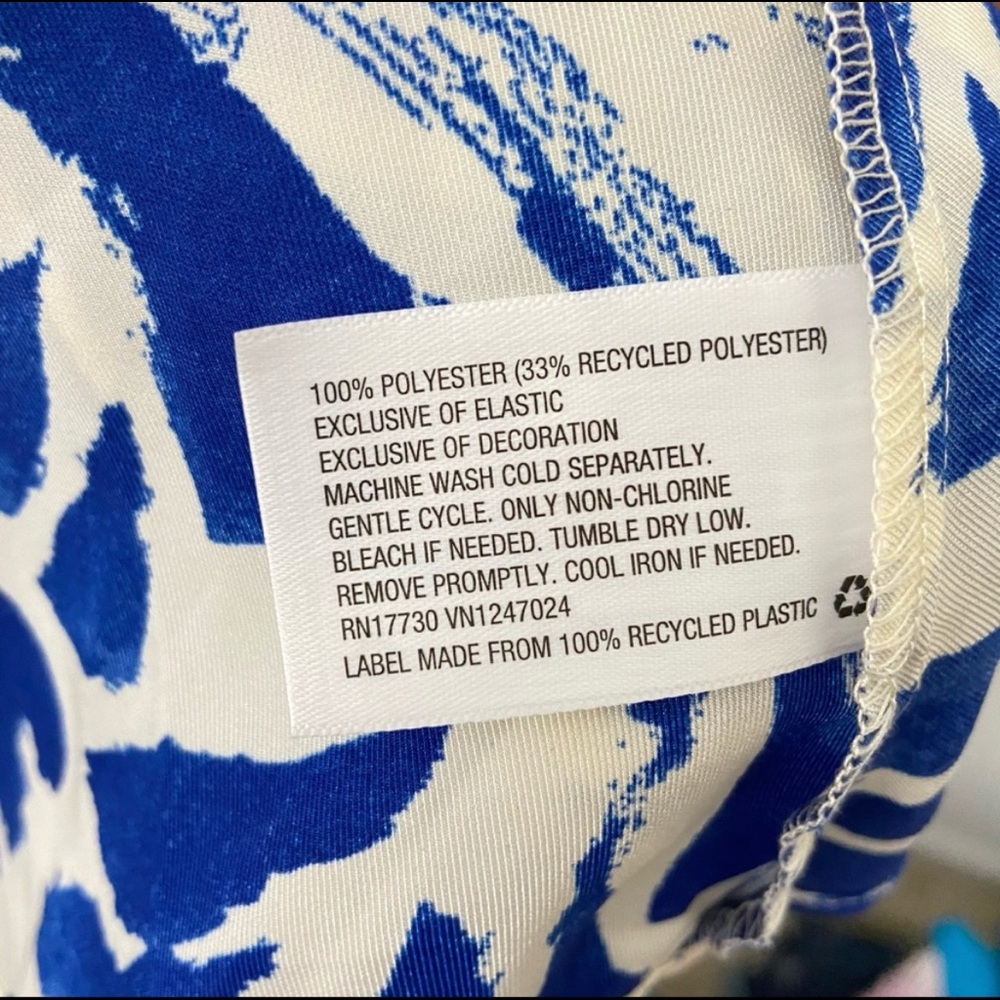Botanical Tie Strap Dress ALEXIS size 3X blue - Picture 15 of 16